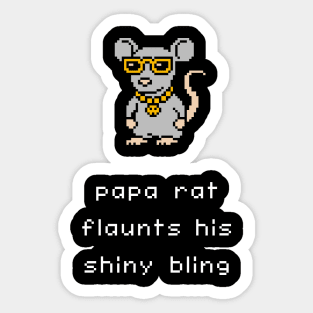 Unlikely Monsters - Papa Rat Sticker